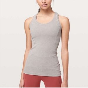 Lululemon Gray Washed Racerback Tank Top | 6